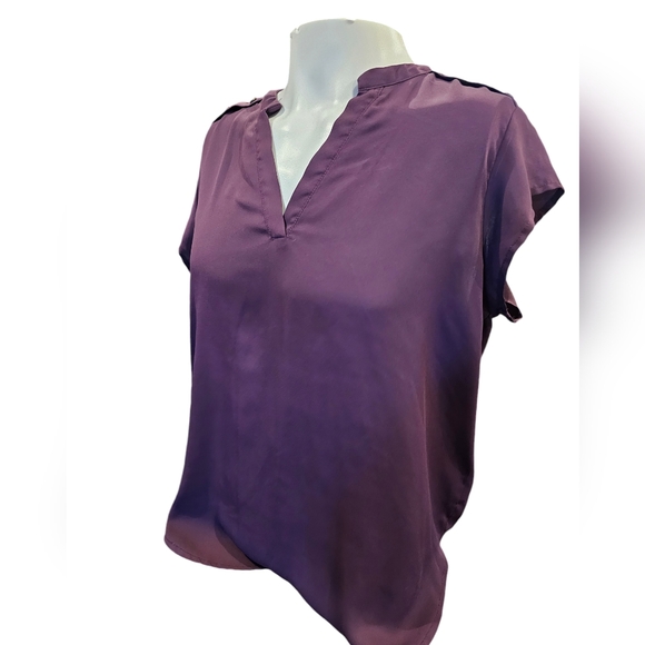 Women's Size Extra Large Purple‎ Semi Sheer Sweet Rain Top - Picture 2 of 5